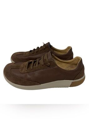 Keen Mens Size 14 KNX T-Toe Sneakers Dark Earth Plaza Taupe leather shoes NEW